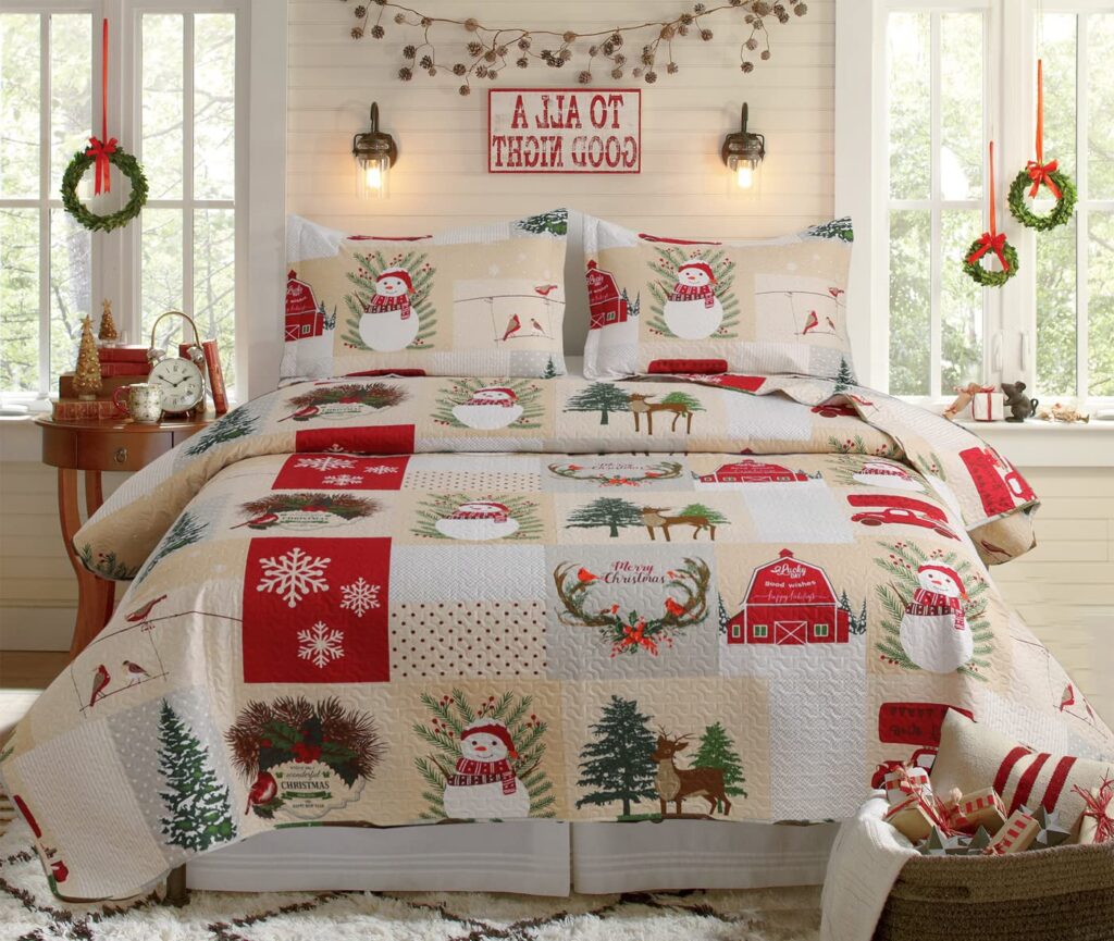 Christmas bedding
